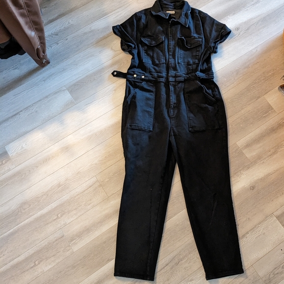 Good American Black Denim Jumpsuit - Picture 2 of 2
